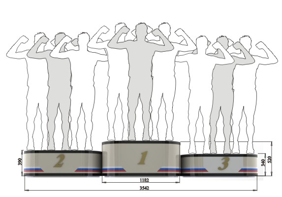 Пьедестал почета чертеж